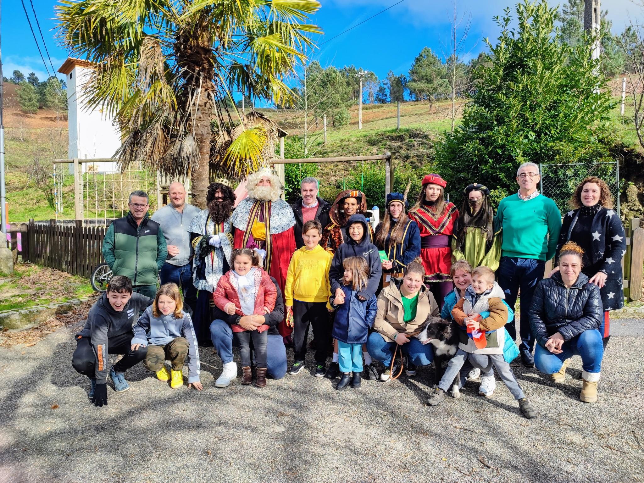 Visita das súas Maxestades de Oriente á parroquia de Franqueira