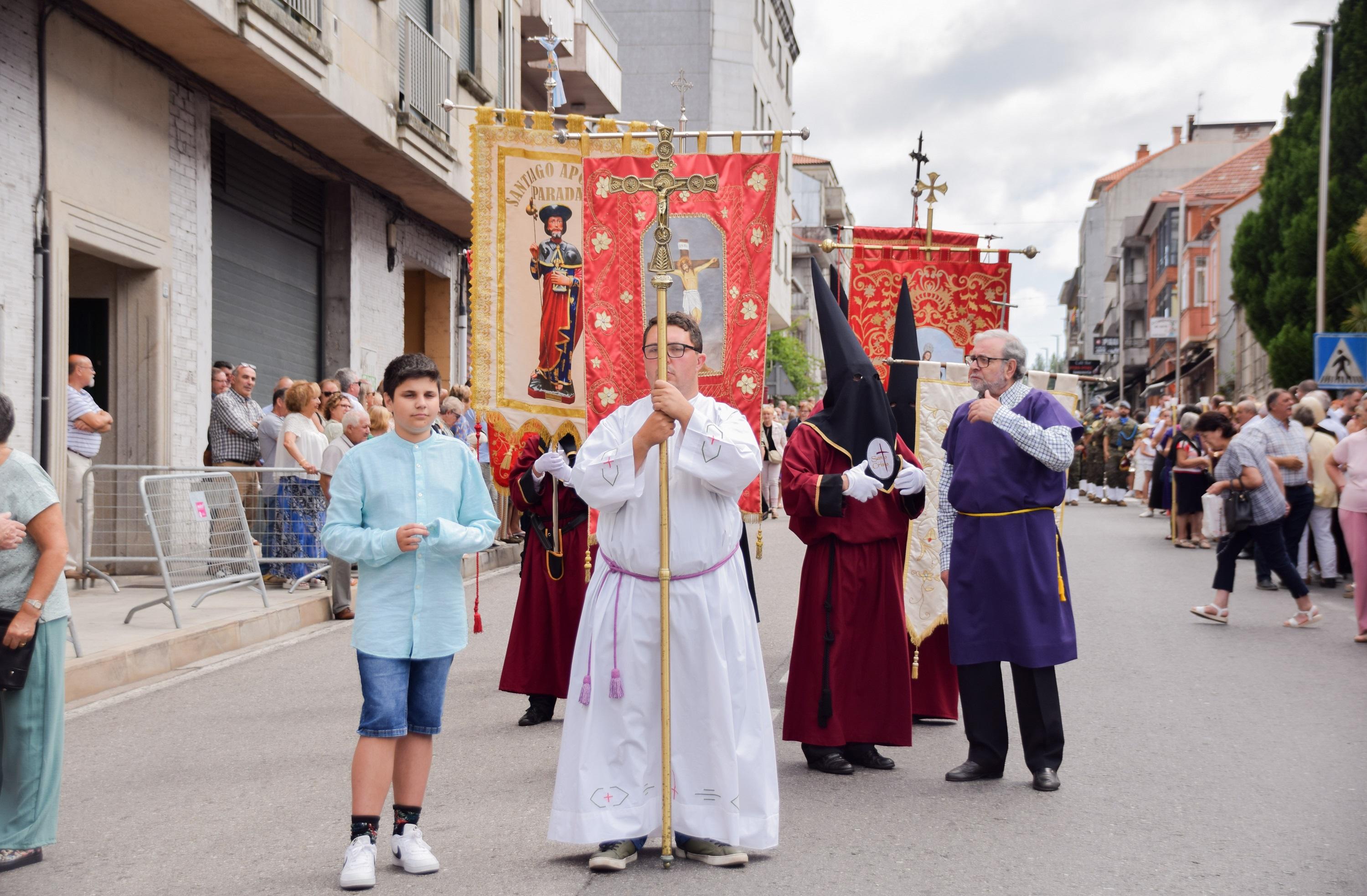 A Cañiza celebrou con devoción a festividade na honra do Santísimo Cristo da Agonía