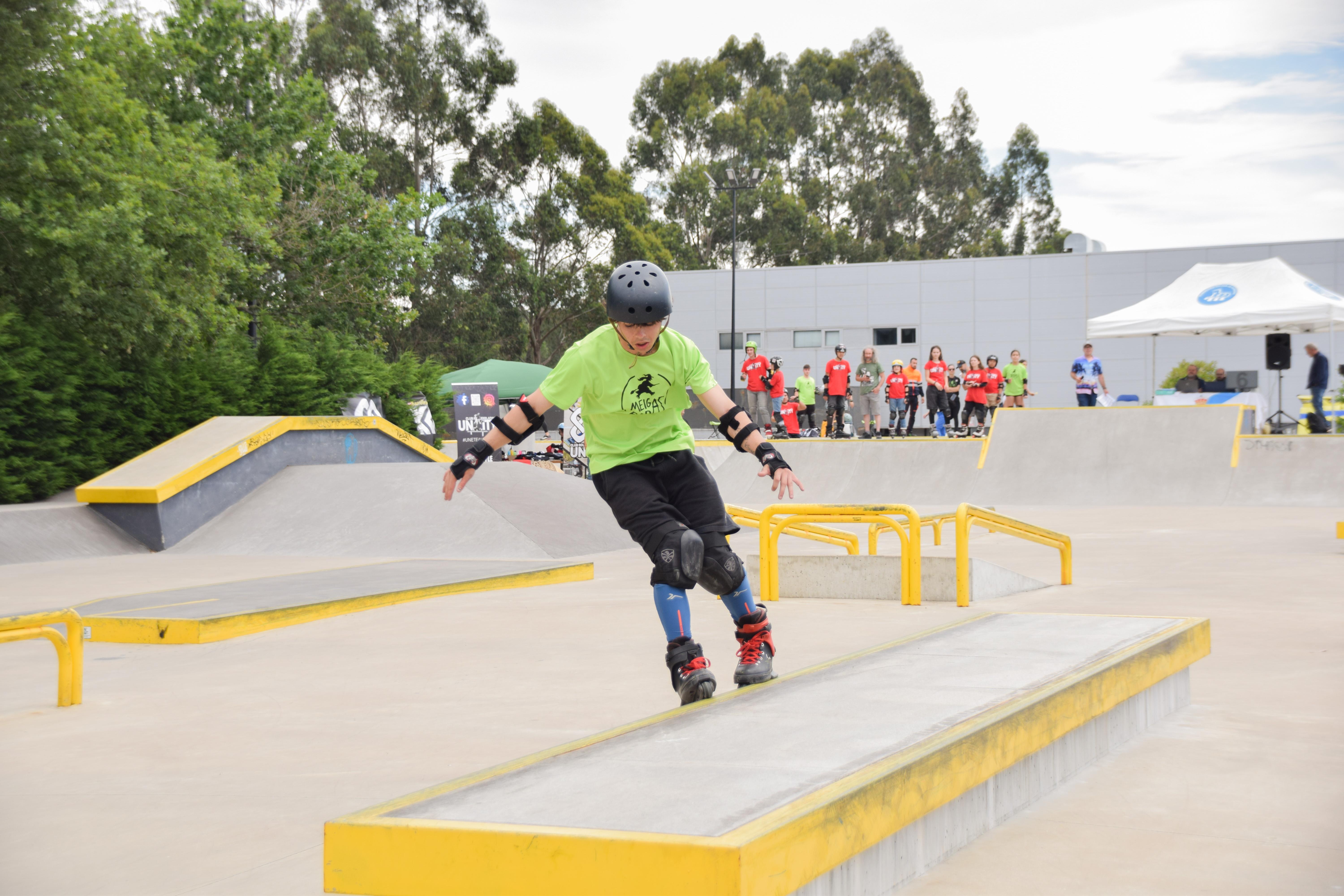 O Skatepark da Cañiza acolleu esta fin de semana a II edición do Campionato Galego de Roller Freestyle Street 2025