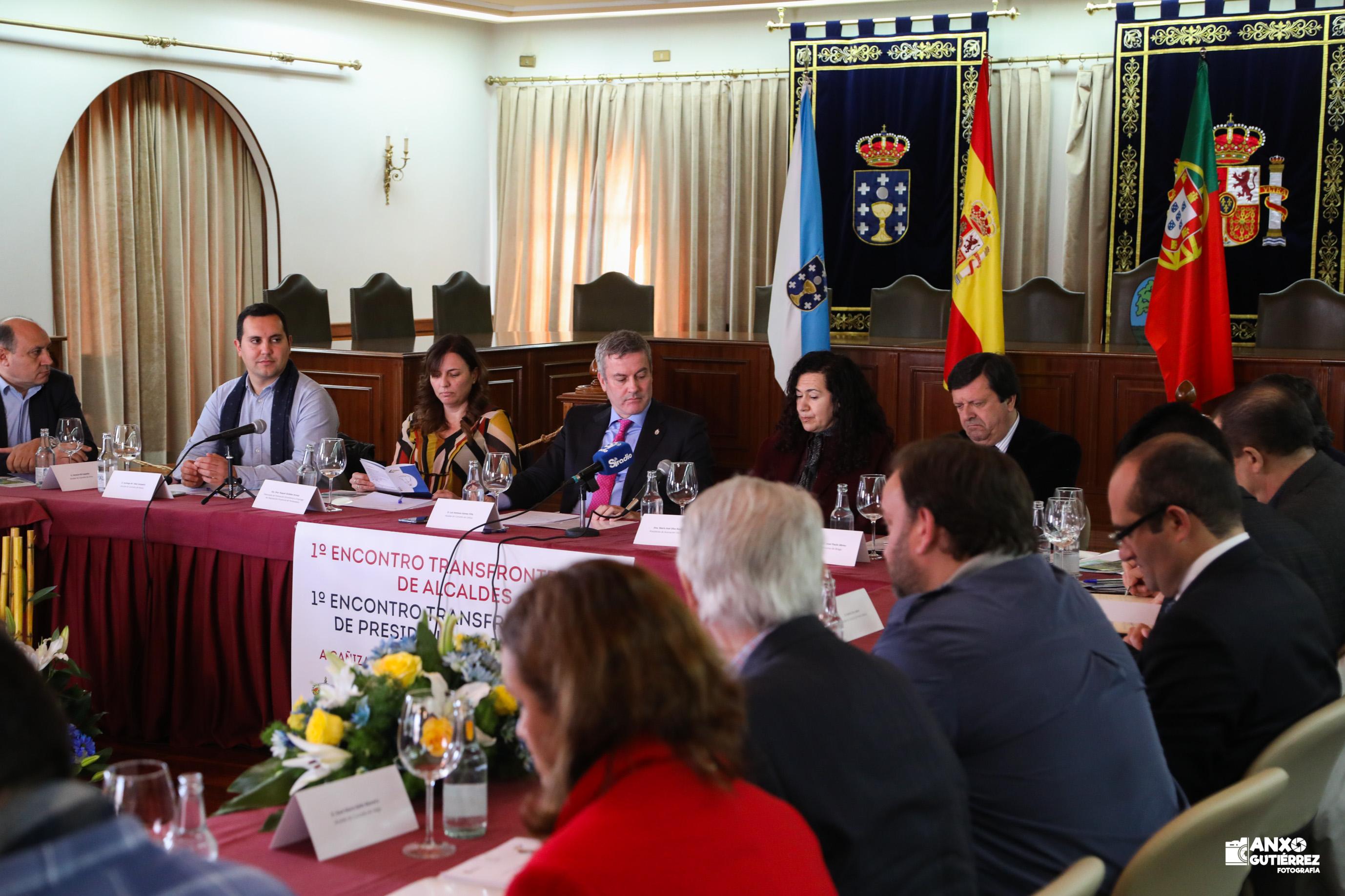 Encontro Transfronteirizo de Alcaldes e Presidentes das Camaras Portuguesas polas que discurre a Via MAriana celebrado o pasado 6 de marzo de 2020