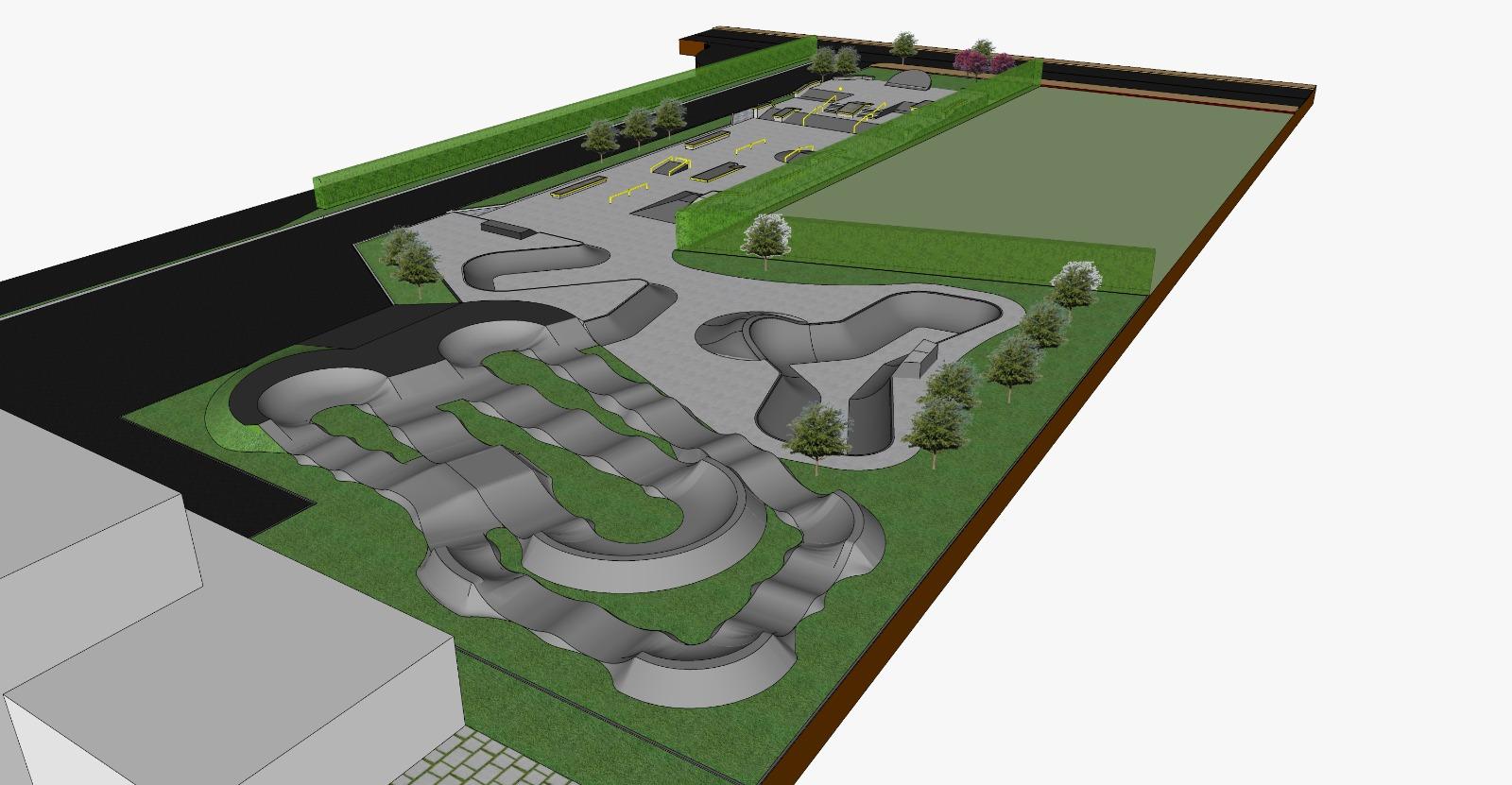 A Cañiza contará coas pistas de SKATEPARK E PUMPTRACK máis completas de Galicia. 