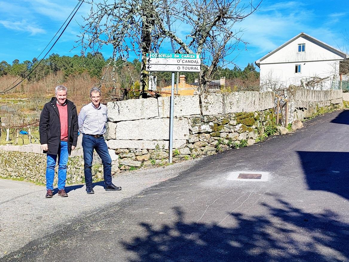 O Alcalde visita as obras de mellora dos camiños de Xunqueiras, Coto do Muiño e Santa Baia no Couto