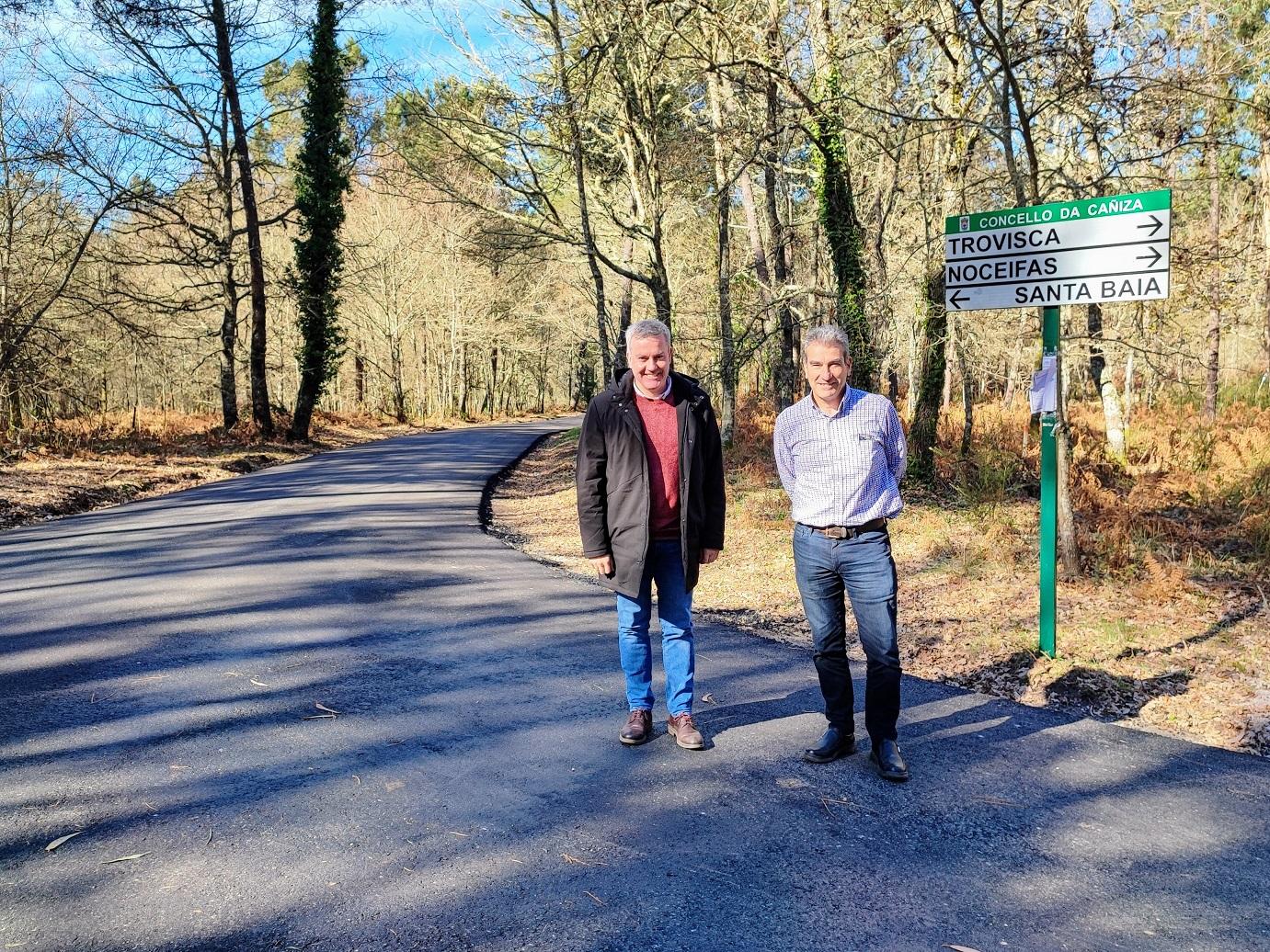 O Alcalde visita as obras de mellora dos camiños de Xunqueiras, Coto do Muiño e Santa Baia no Couto
