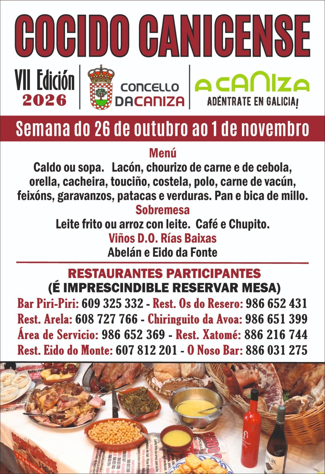 A Caniza presenta a VII tempada do «COCIDO CANICENSE»