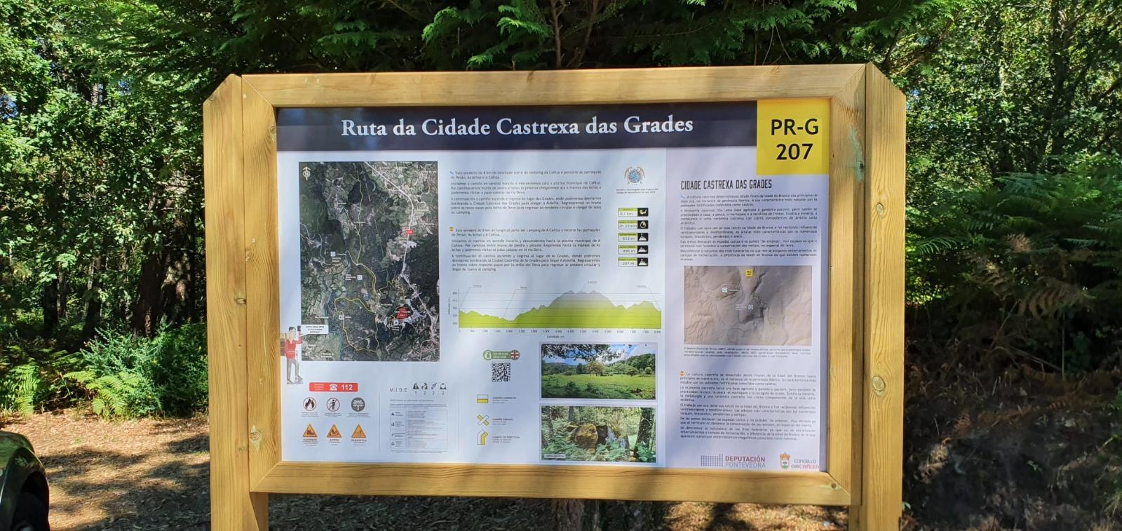 ANDAINA, pola ruta da « CIDADE CASTREXA DAS GRADES ». RUTA PR-G 207