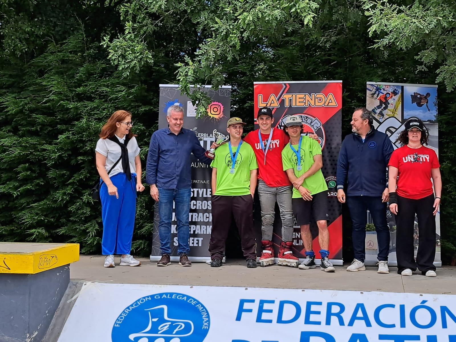 O Skatepark da Cañiza acolleu esta fin de semana a II edición do Campionato Galego de Roller Freestyle Street 2025
