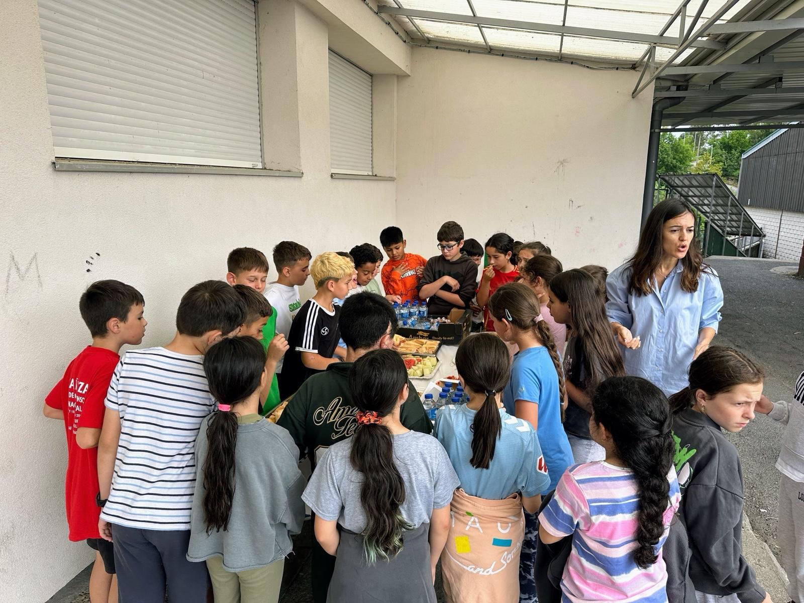 O Alcalde Luis Piña inaugura as III xornadas de “almorzos saudables” nos centros escolares da Cañiza