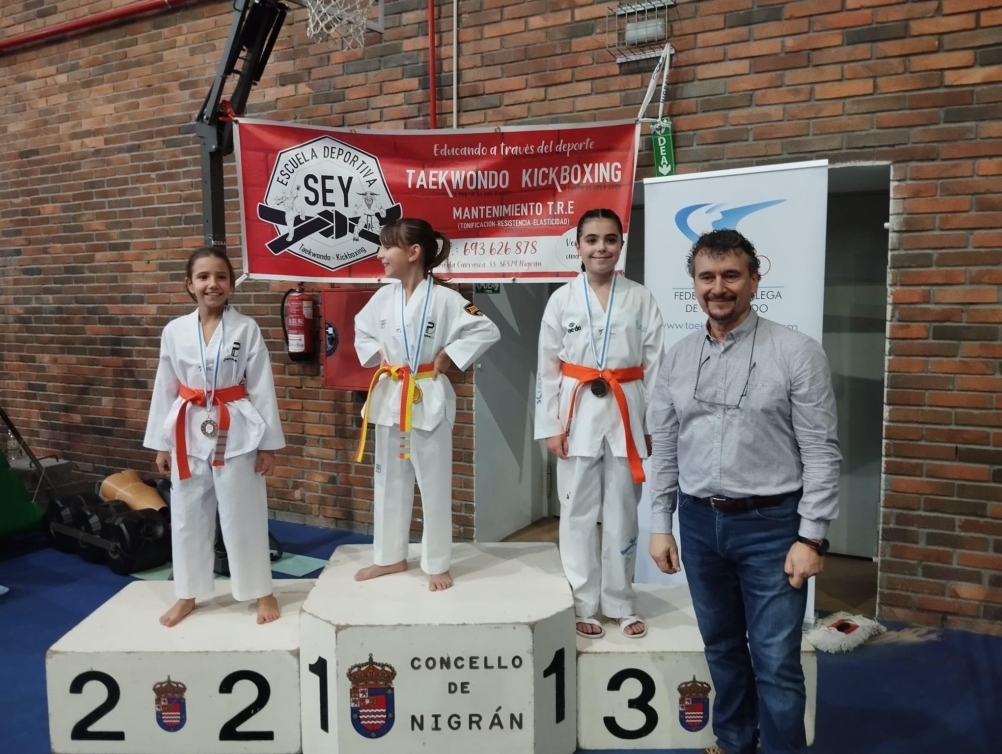 Os alumnos de Taekwondo da Cañiza volven a conseguir novos triunfos na Copa Xunta de Técnica 2024 celebrada en Nigrán