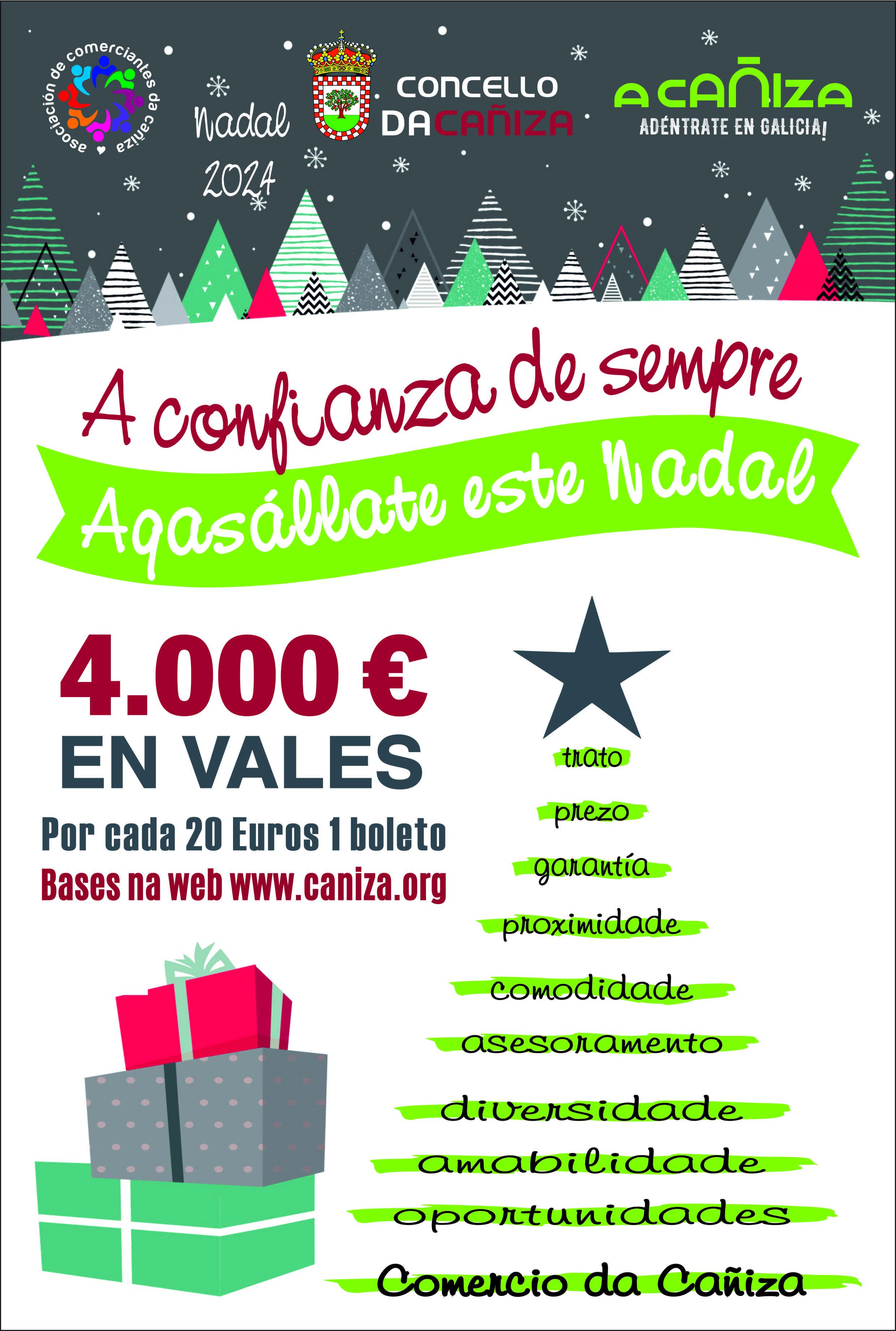 Números premiados no sorteo extraordinario da campaña « A confianza de sempre, agasállate neste Nadal 2024_2025»