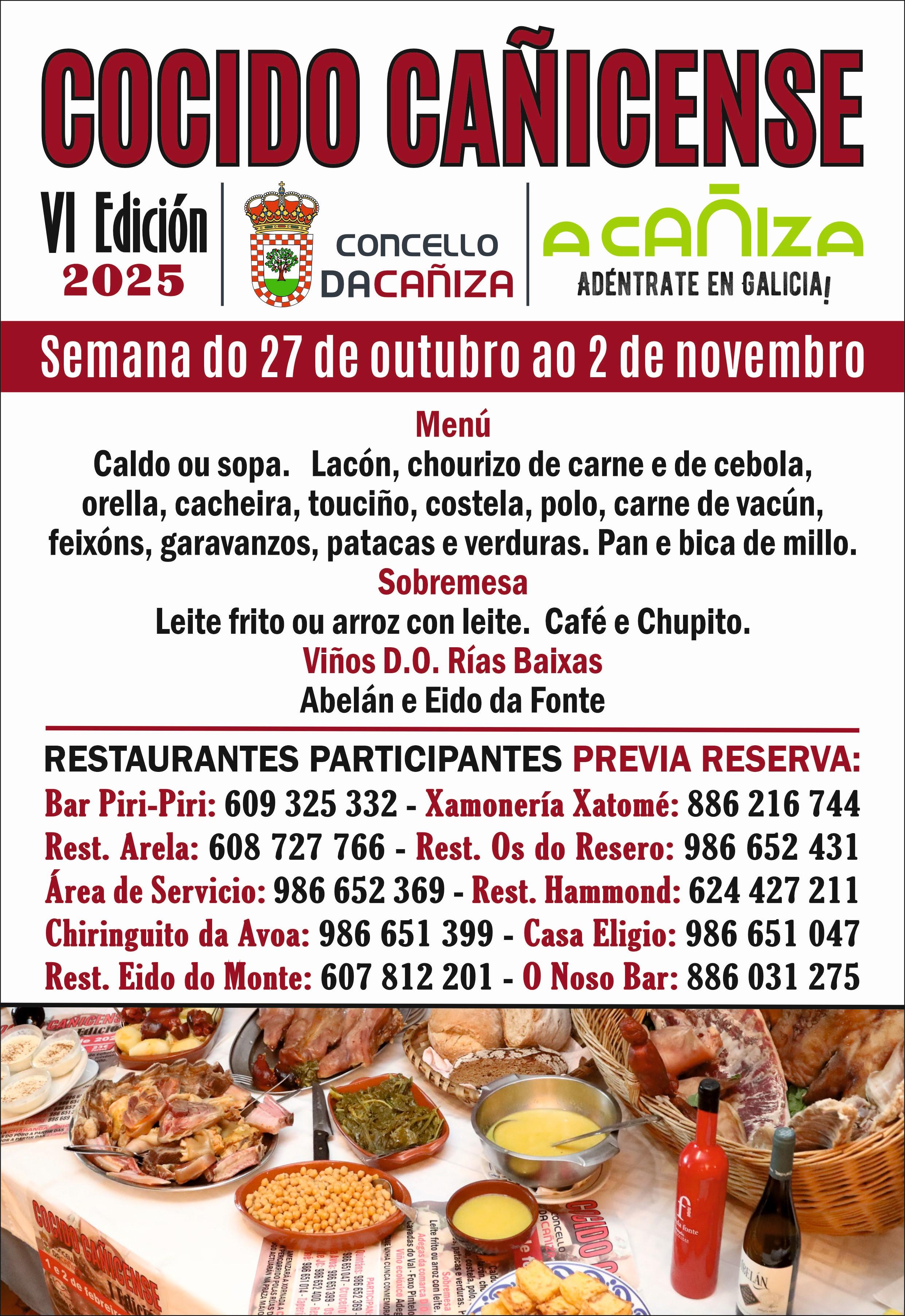 A CAÑIZA INAUGURA A 6ª TEMPADA DO «COCIDO CAÑICENSE» 
