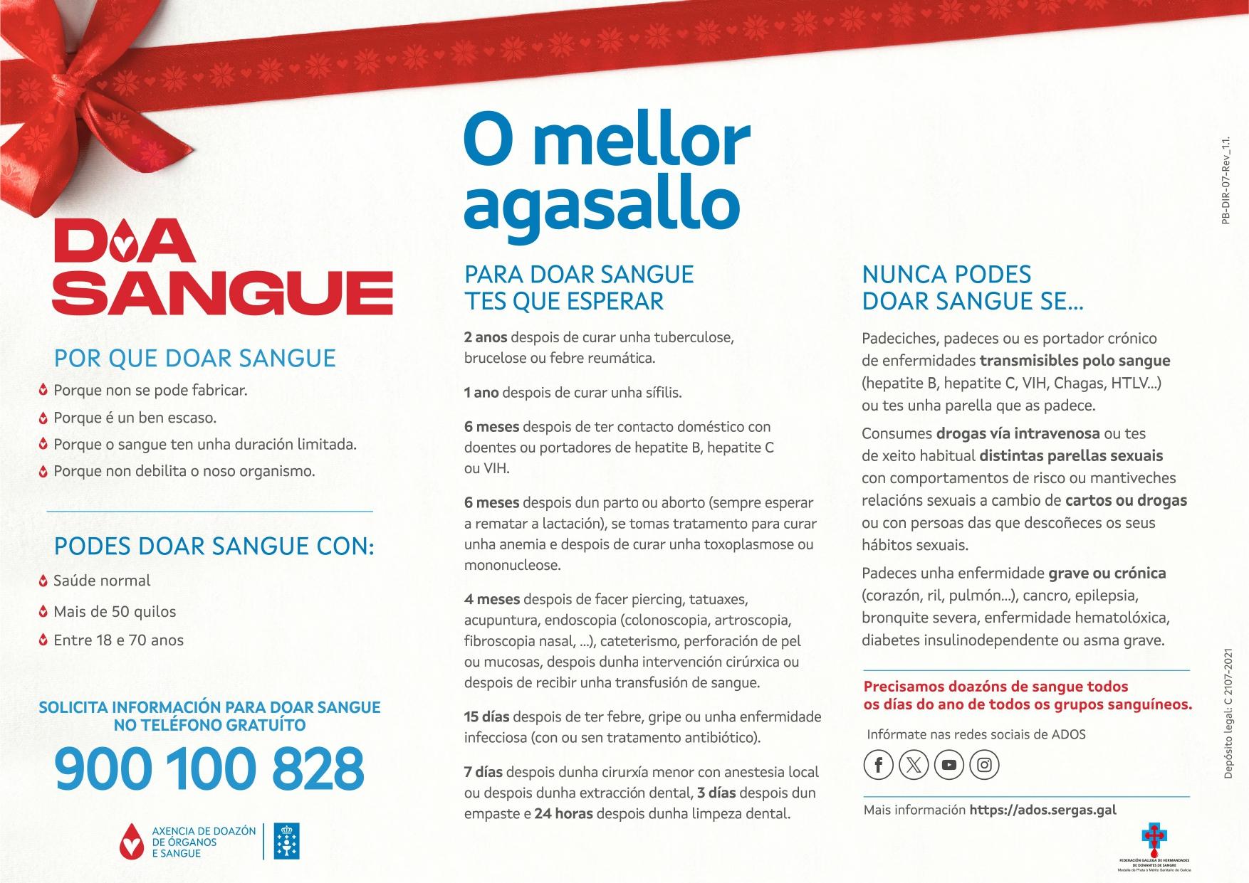 A unidade Móbil de ADOS estará na Cañiza o 10 de febreiro de 2026 en horario de 10 a 14h e de 16 a 21h