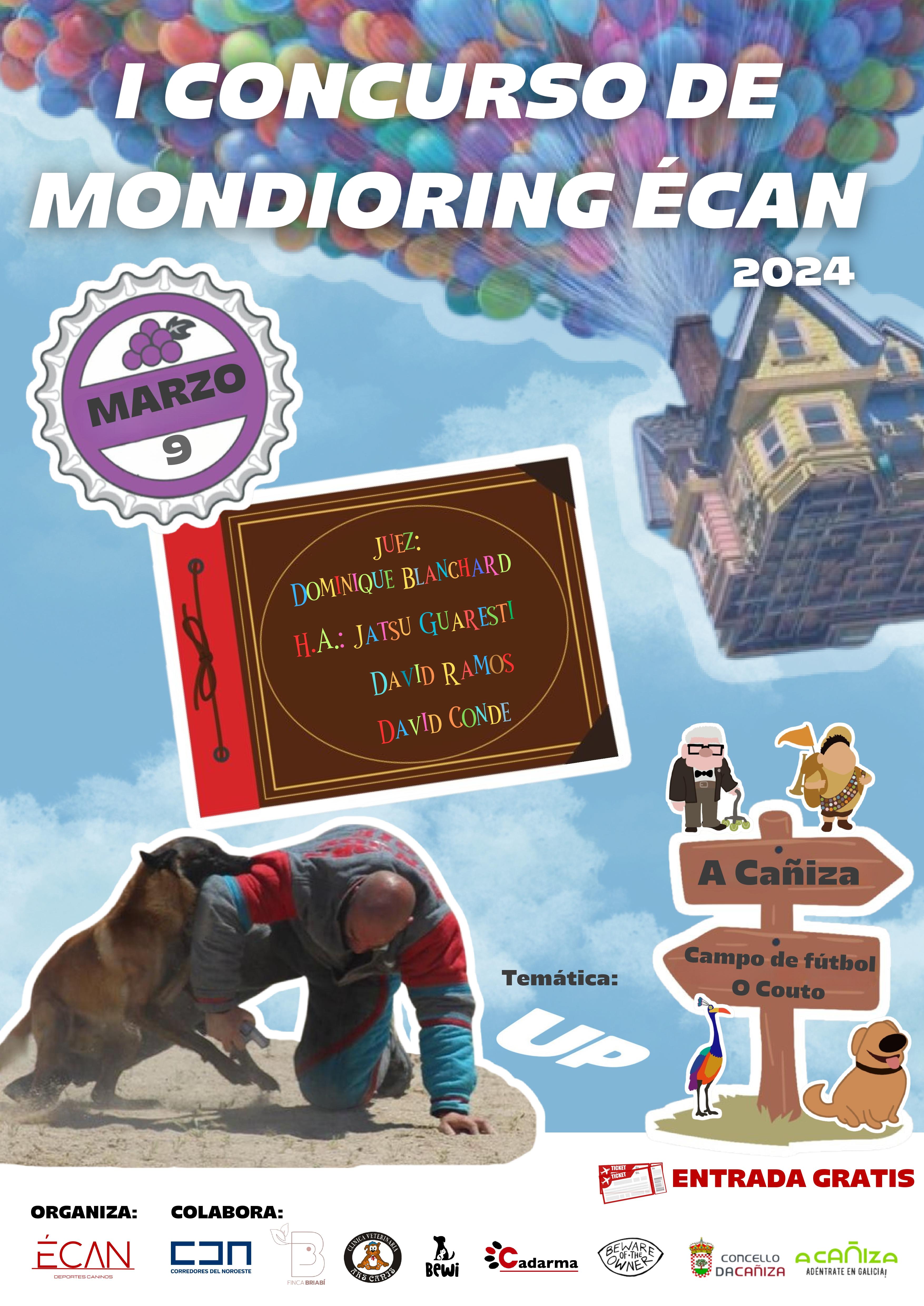 I Concurso de Mondioring Écan na Cañiza.  9 de marzo de 9h a 14h no campo de fútbol de O Couto