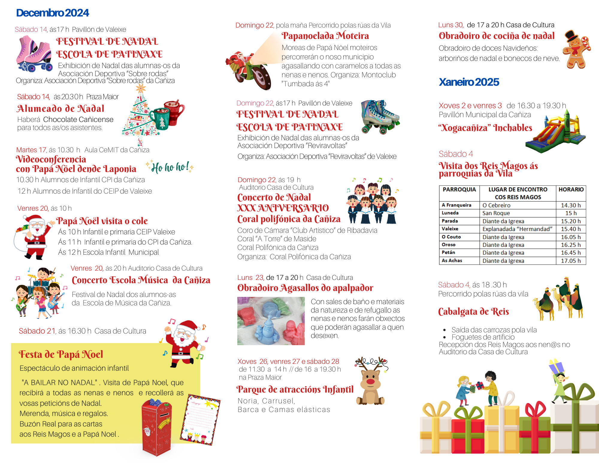 Programación de NADAL 2024 & 2025
