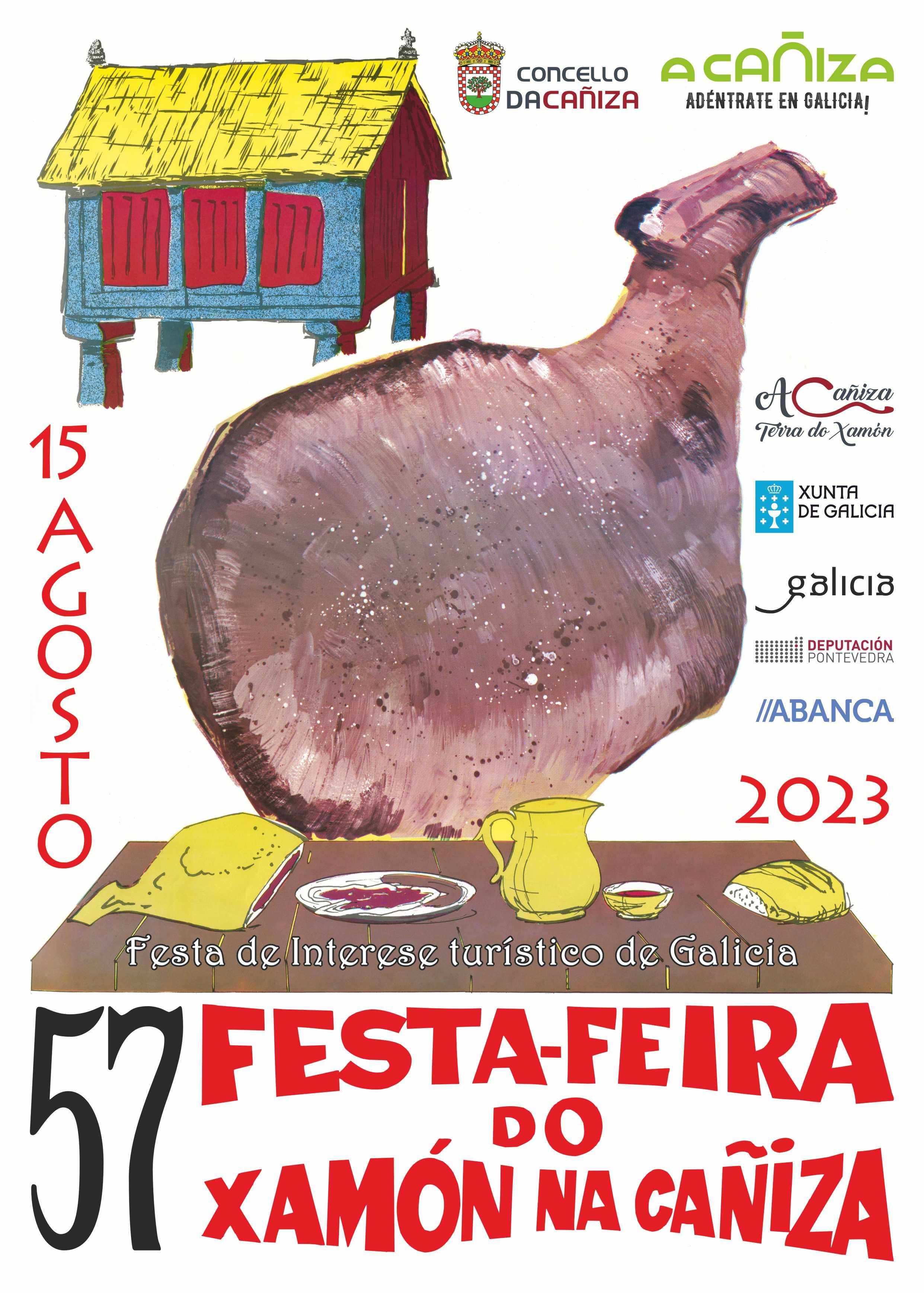 57 Edición da Festa - Feira do Xamón da Cañiza. Xornada Gastronómica do 15 de agosto de 2023