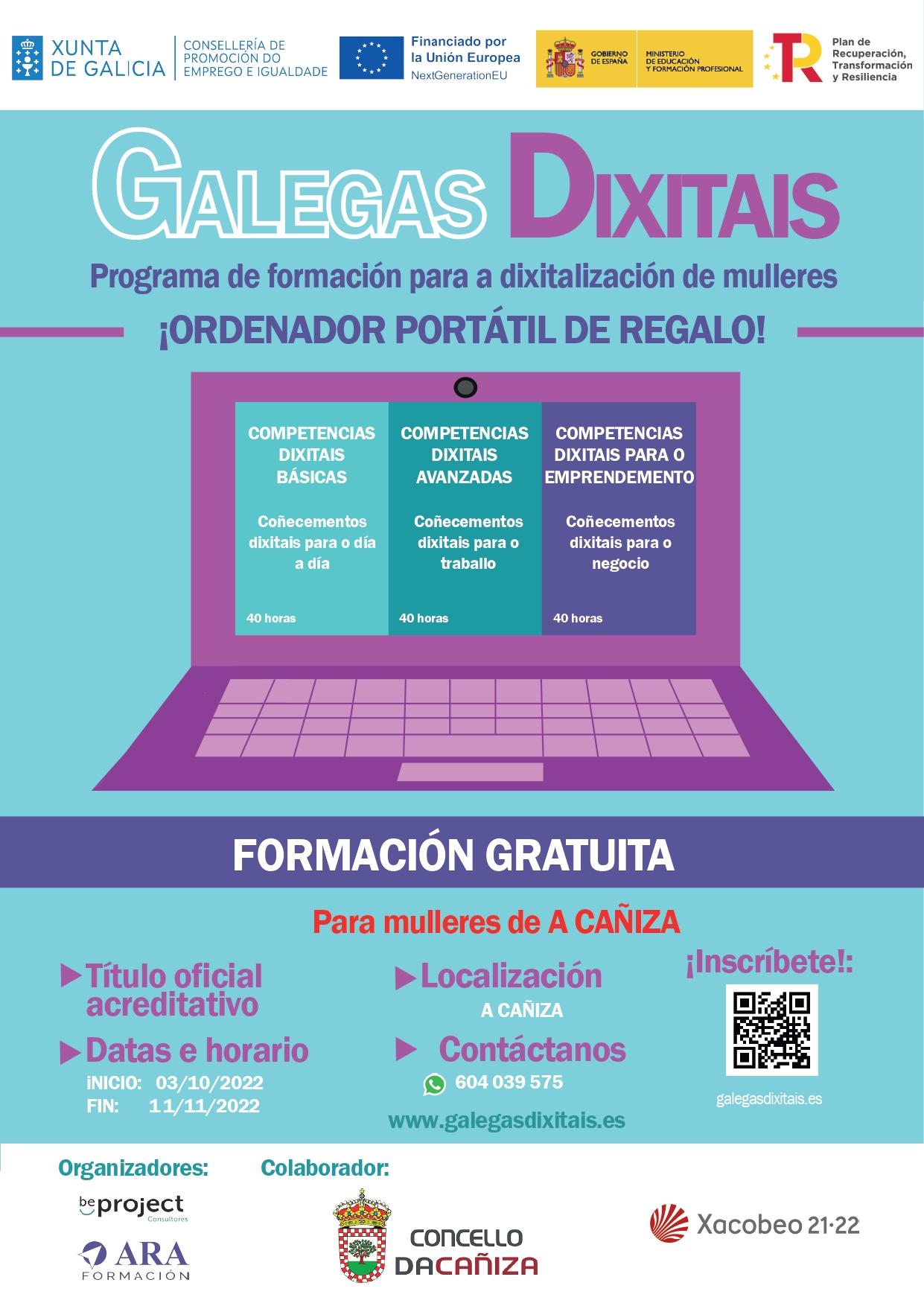 Curso de formación Galegas Dixitais . outubro e novembro de 2022