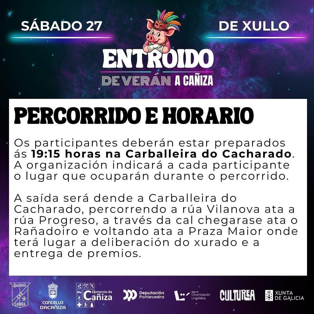 Bases do III Concurso de disfrades do Entroido de Verán da Cañiza. 27 de xullo de 2024