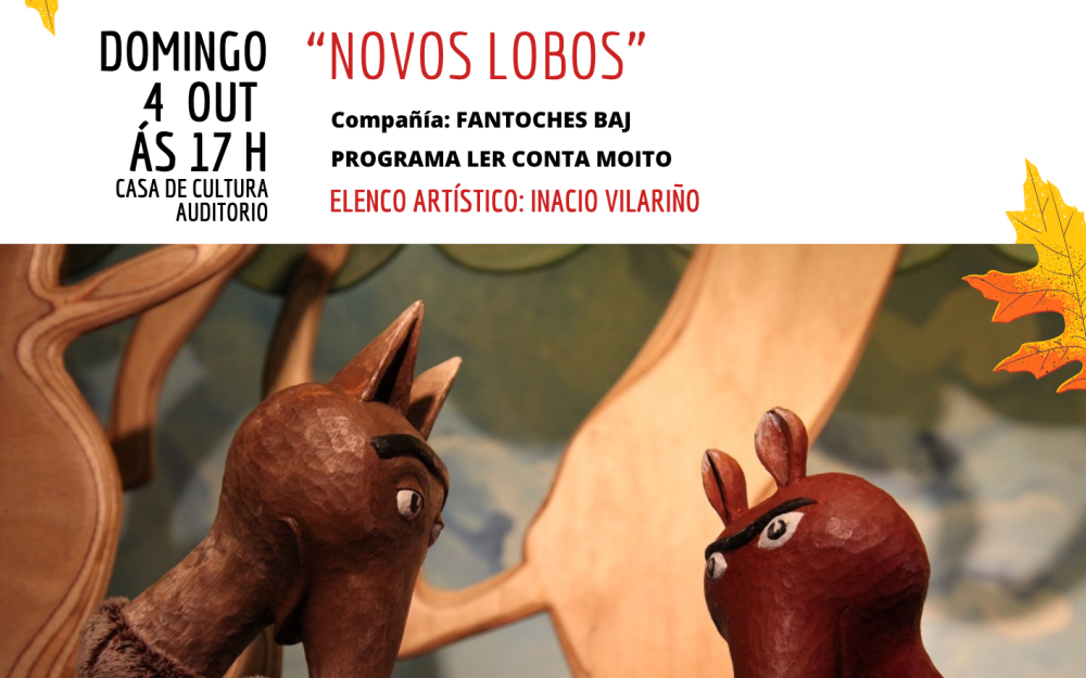 A Caniza abre este domingo o ciclo «Teatro de Outono» con o espectáculo infantil «Novos lobos»