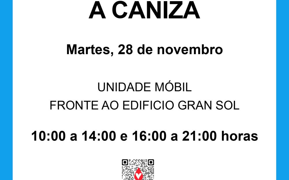 A axencia ADOS de doazón de sangue inicia o 28 de novembro unha nova campaña na Cañiza