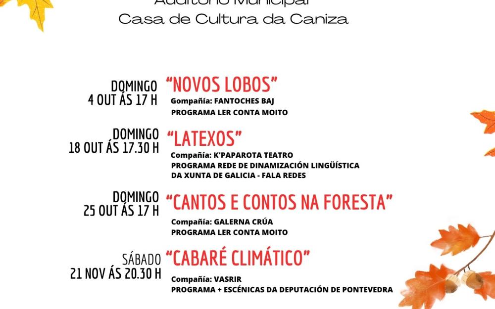 O Concello presenta a nova edición do «Teatro de Outono»