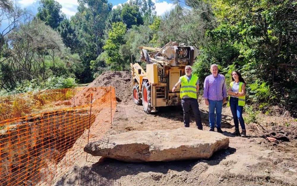 arrancan as obras de construcción dun novo pozo de barrena no lugar de Portoaugavella con destino aos depósitos da traida municipal de augas de consumo