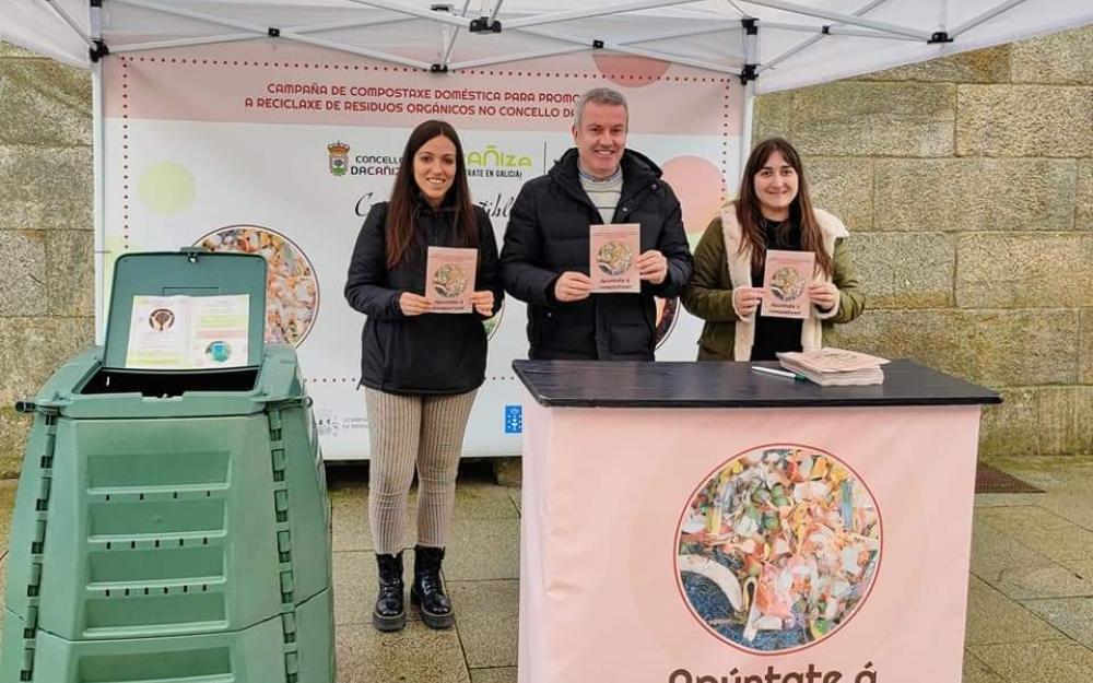 campaña de compostaxe domestica para promover a reciclaxe de residuos orgánicos no Concello