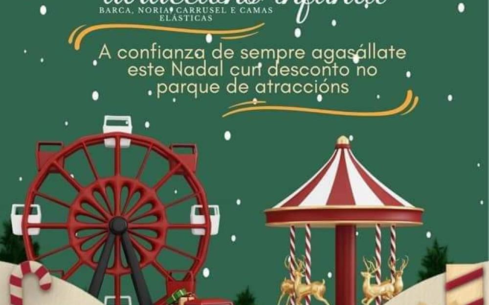Parque de atraccións infantil do Nadal 2022 do Concello da Cañiza