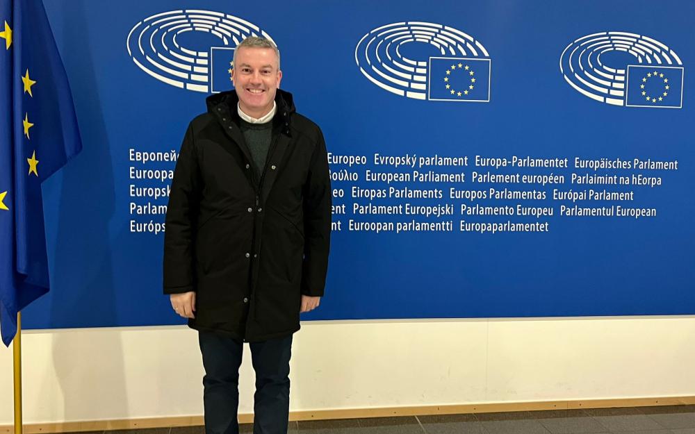 O Alcalde visita o Parlamento Europeo nunha viaxe institucional organizada para coñecer de primeira man os fondos europeos