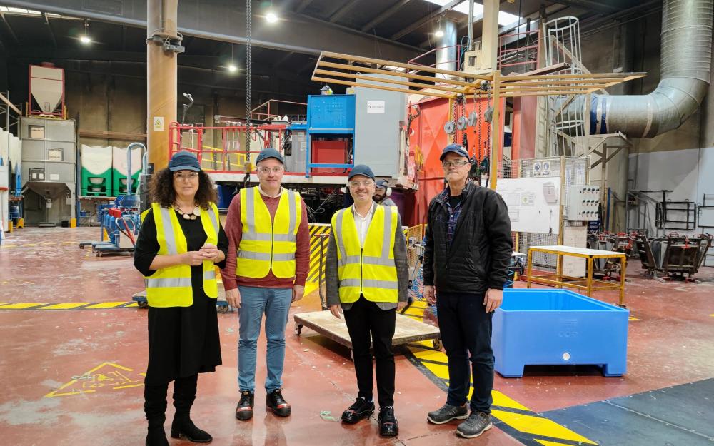 O Alcalde Luis Piña e o Delegado de Zona Franca de Vigo, David Regades, visitaron onte as instalacións da empresa SAEPLAST