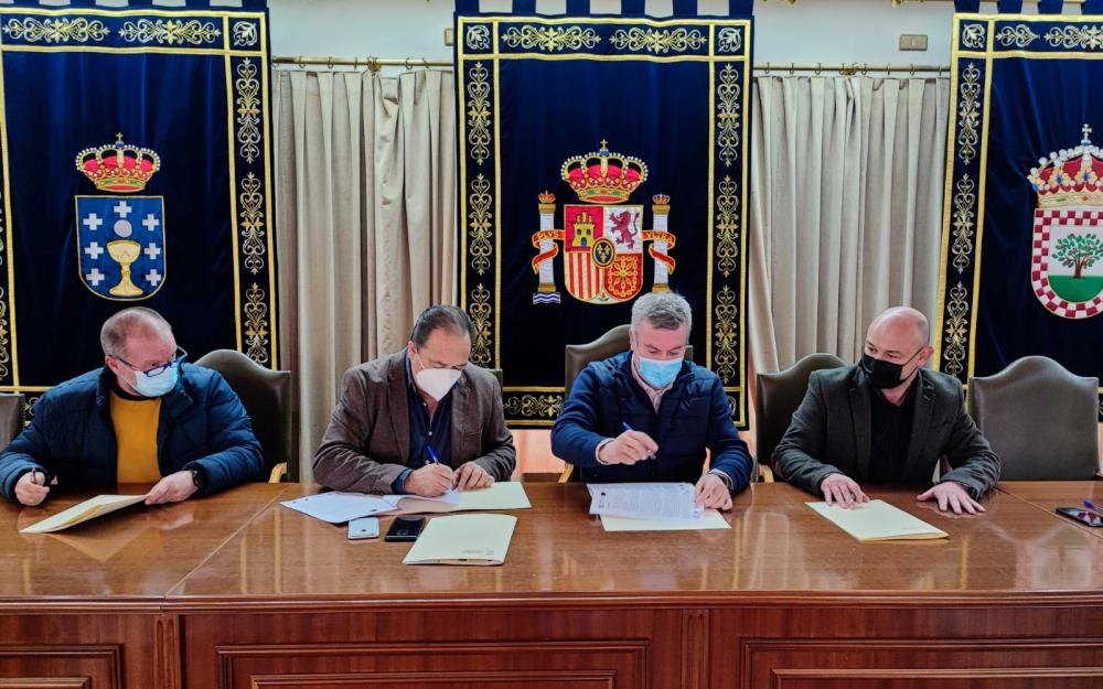 sinatura do compromiso de solicitar o servizo de atencion tempera para os concellos de A Cañiza, Covelo, Mondariz e Melon