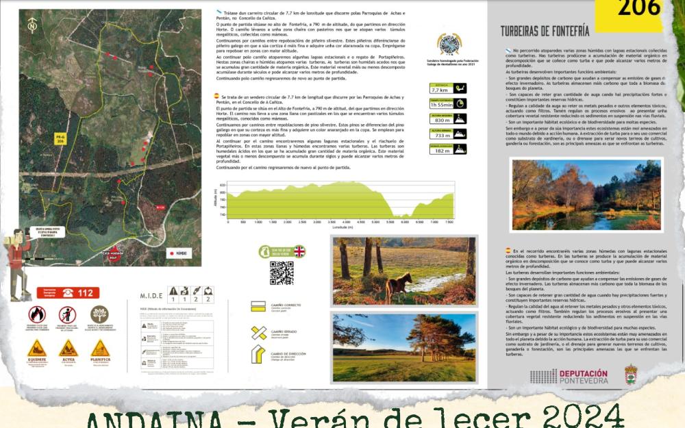 ANDAINA  POLA RUTA DE FONTEFRIA PR-G 206.  28 de xullo de 2024