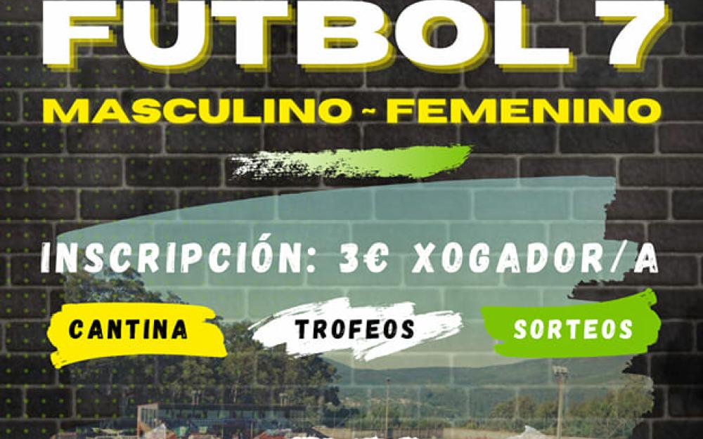 Torneo de Futbol 7 senior masculino e feminino o 16 de xullo no campo de fútbol das Ugas Ferreas