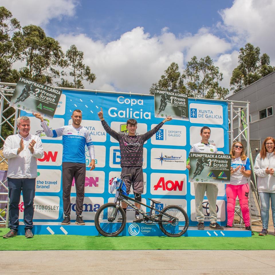Éxito de organización e participación na 1ª competición da COPA GALICIA de PUMPTRACK  celebrada nas novas pistas deportivas da Cañiza
