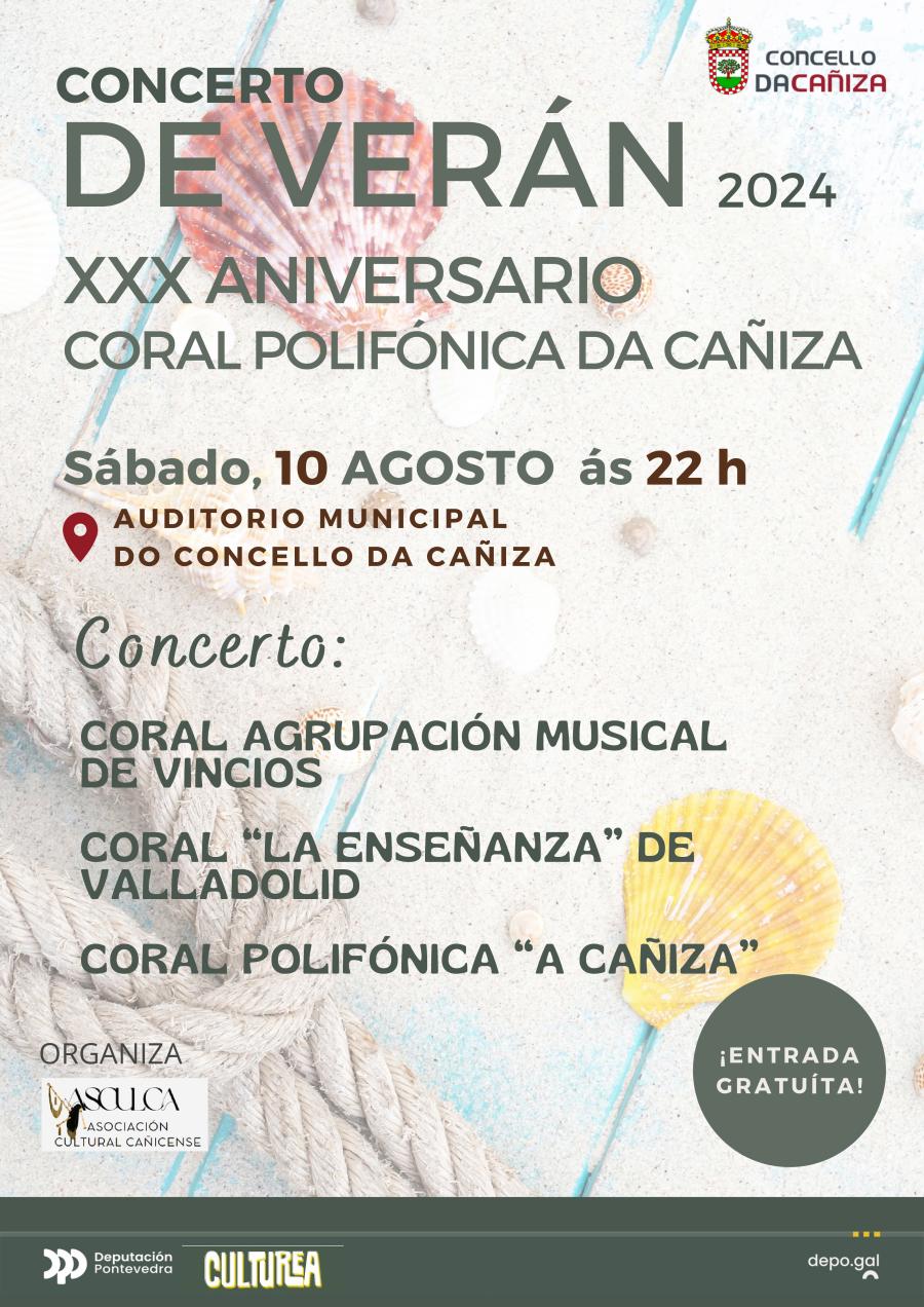 Concerto de Verán da Coral Polifónica da Cañiza "30 Aniversario"