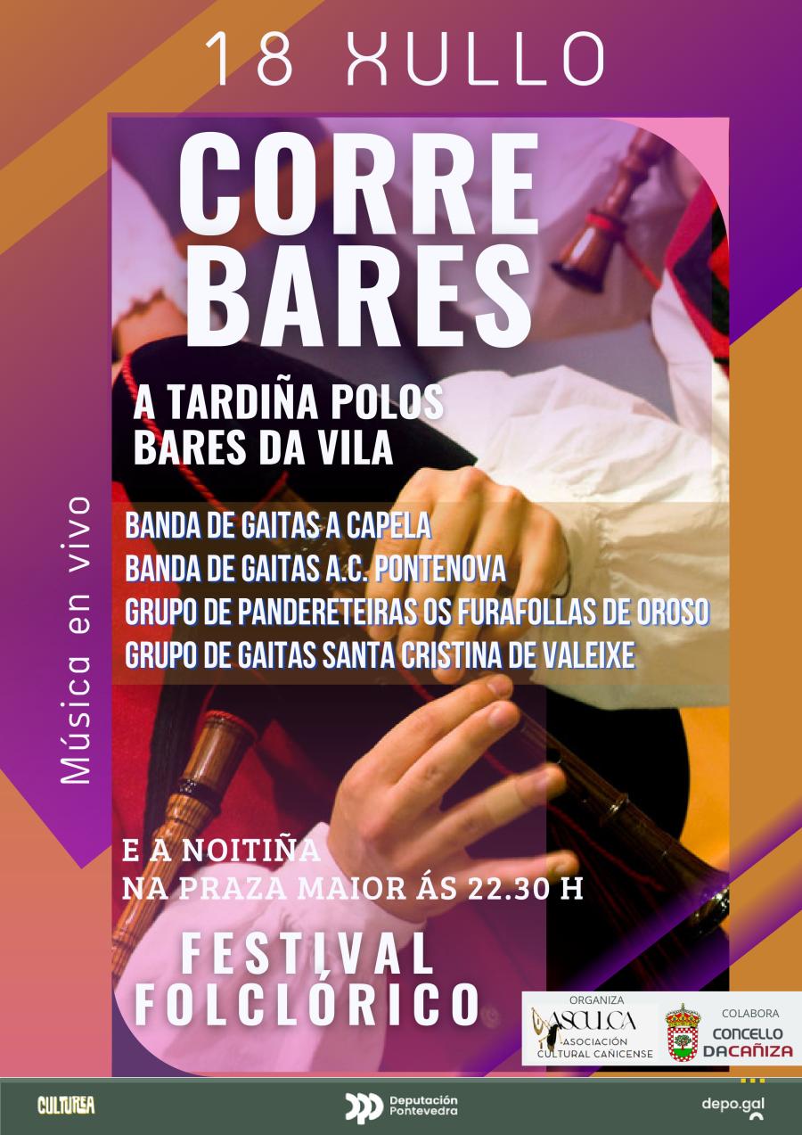  Correbares e Festival Folclórico. Venres 18 de xullo