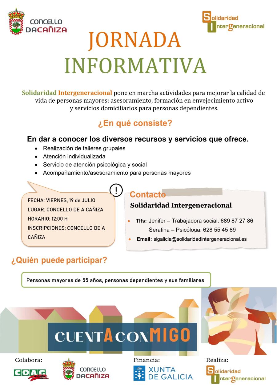 xornada informativa sobre os programas que ofrece a Asociación Solidariedade Intergeneracional