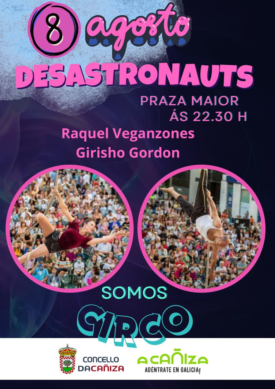 Espectáculo de circo aéreo «SOMOS CIRCO» a cargo da compañía Desastronauts