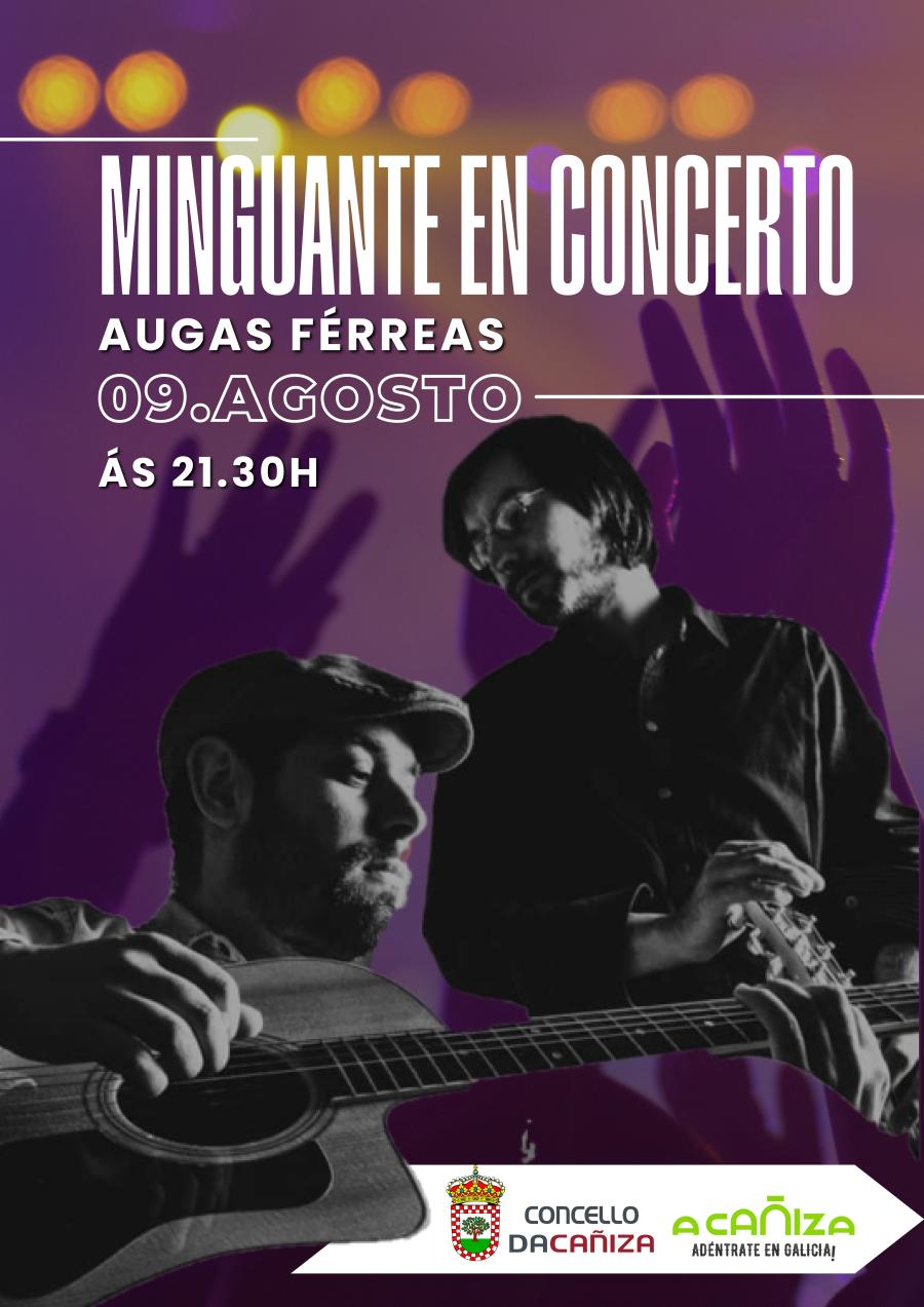 Concerto do dúo MInguante. 9 de agosto de 2024, ás 21.30h no Parque Natural de Augas Férreas