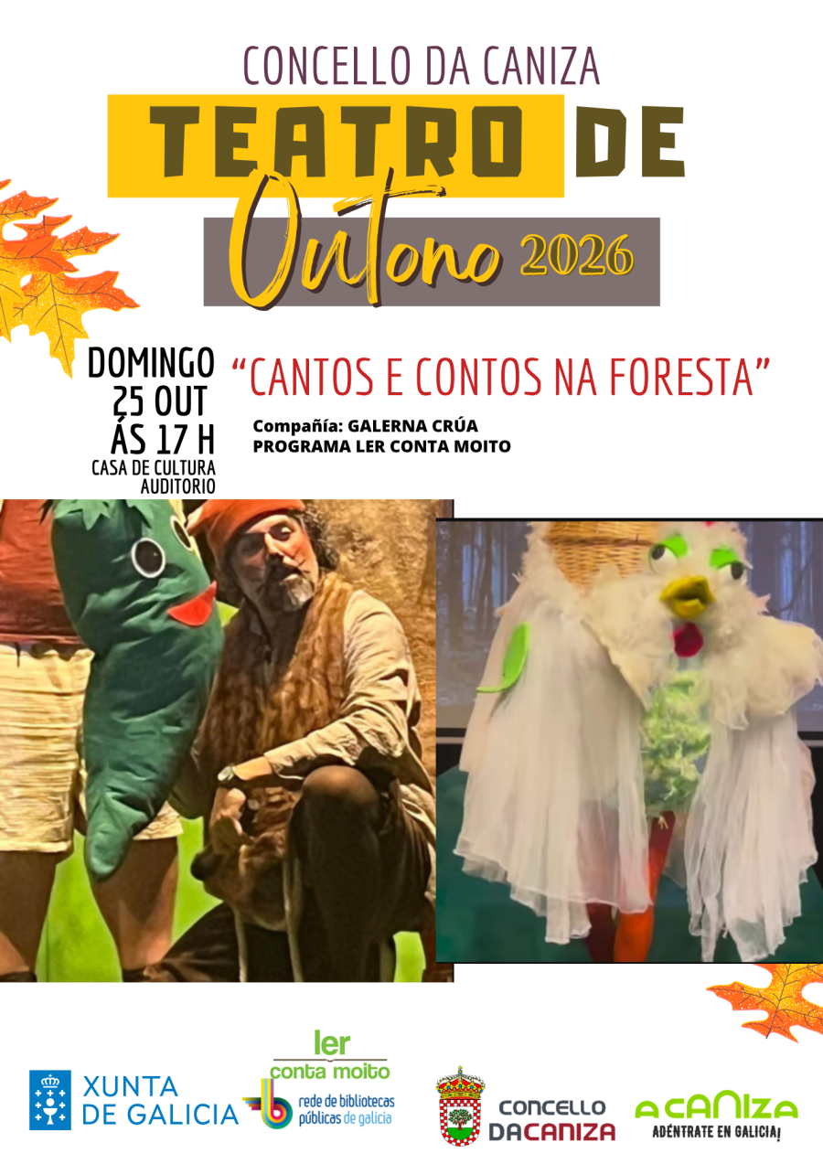 Teatro. Representación da obra «Cantos e contos na foresta» da compañía Galerna crúa. 
