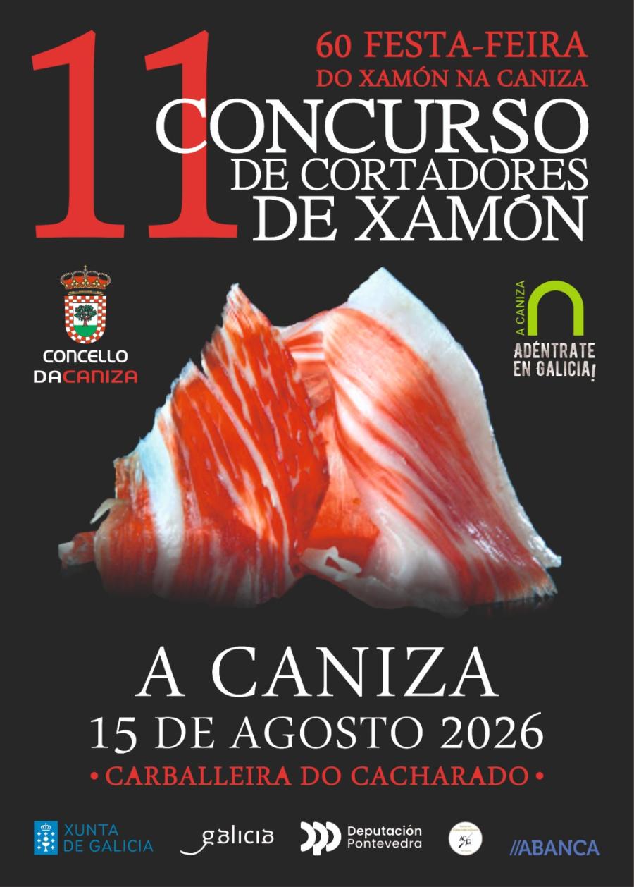 XI Concurso de cortadores de xamón  "60 Feira do Xamón da Caniza".  Bases e formulario de inscrición