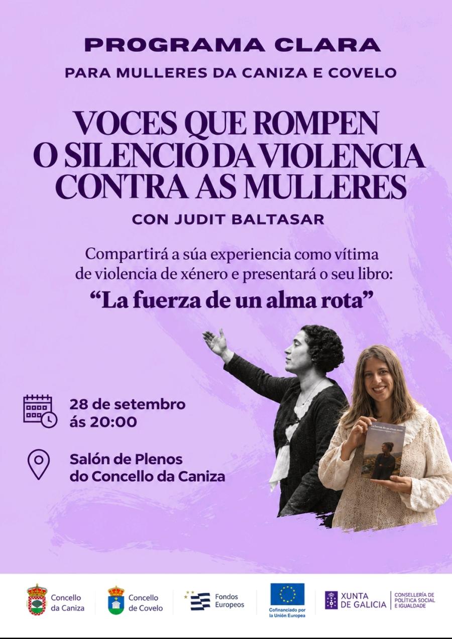 Presentacion do libro de Judit Baltasar "La fuerza de un alma rota", dentro do Programa «CLARA»