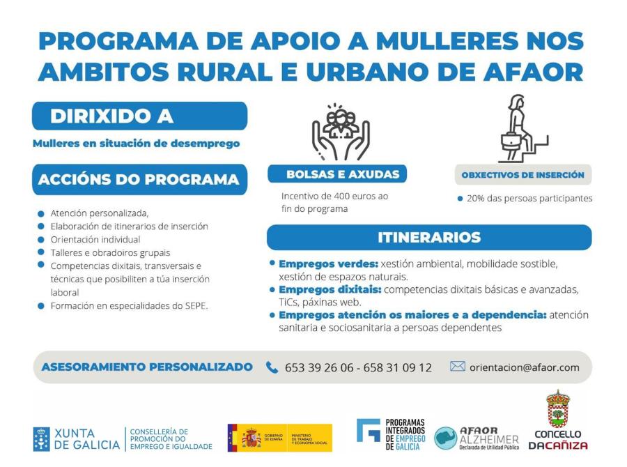 Programa de apoio a Mulleres nos ámbitos rural e urbano (AFAOR)