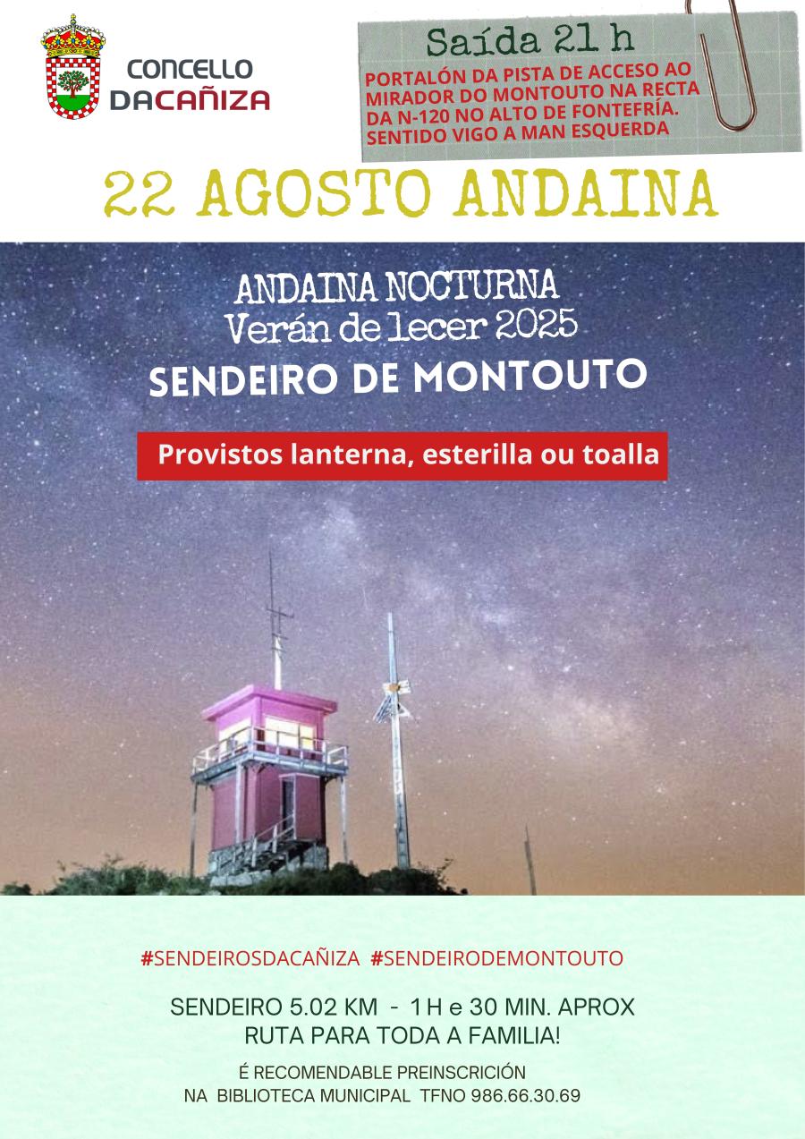 ANDAINA NOCTURNA – SENDEIRO DE MONTOUTO